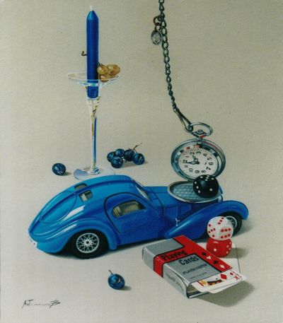 Blue Bugatti 1936