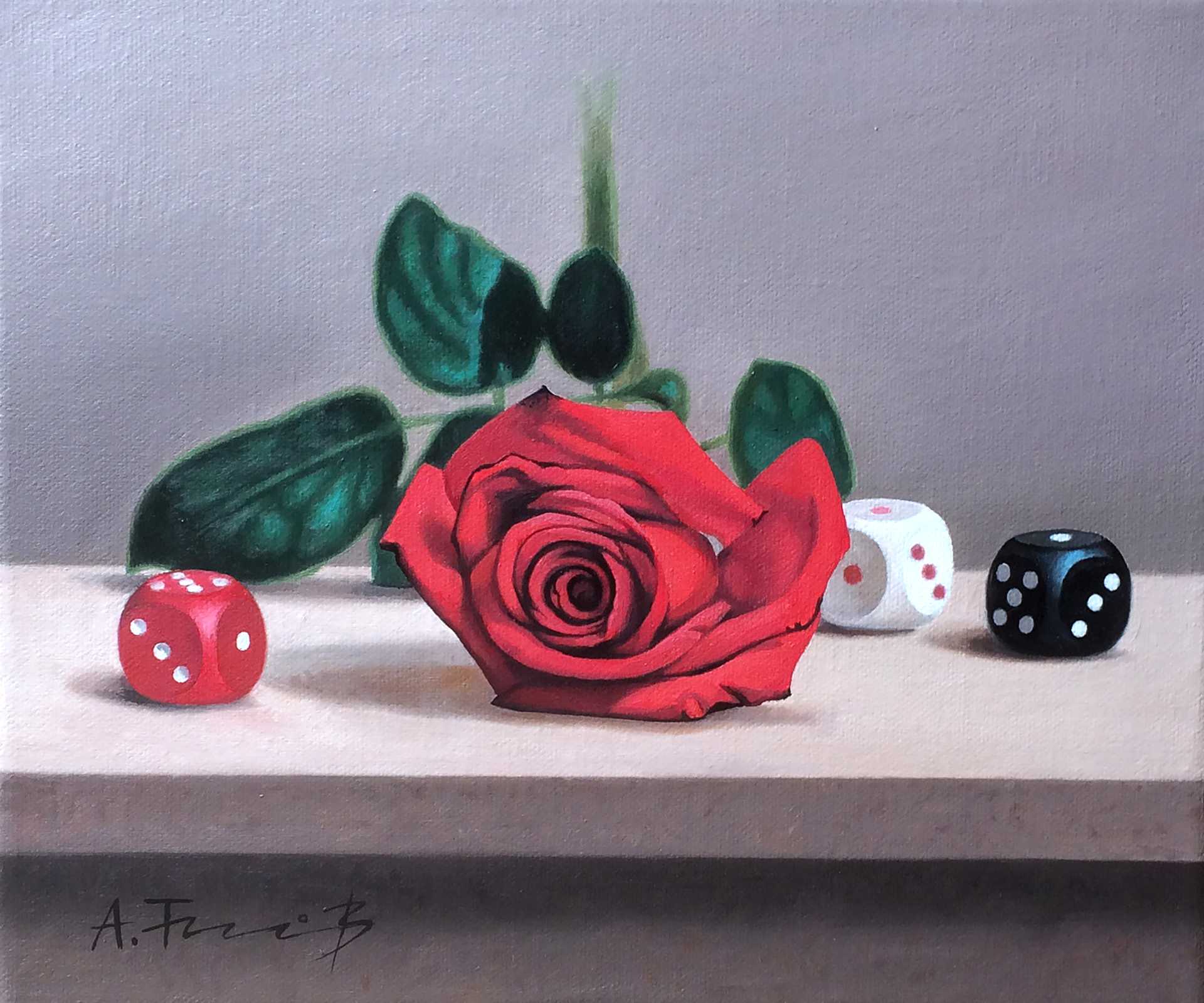 Rose with Dice