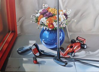 Still Life with Golf Clubs