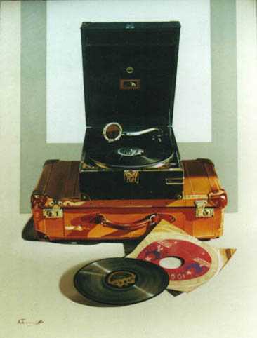 Gramophone on a Suitcase