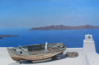 Seascape from Santorini