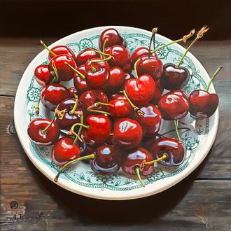 Cherries on a Plate II