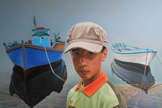 Portrait with Boats