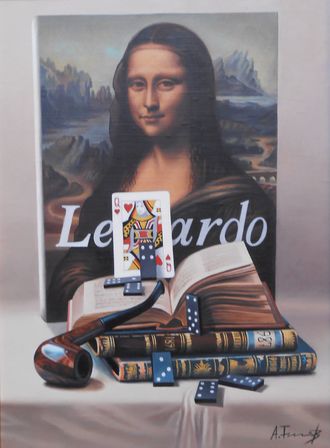 Mona Lisa with Dominoes