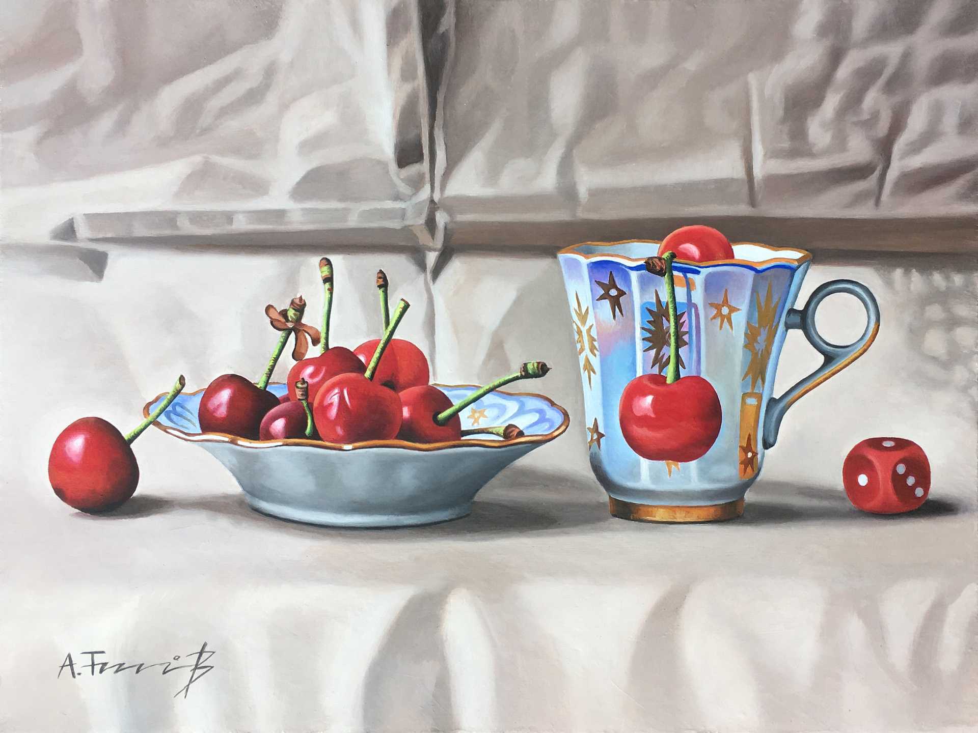 Composition with Cherries