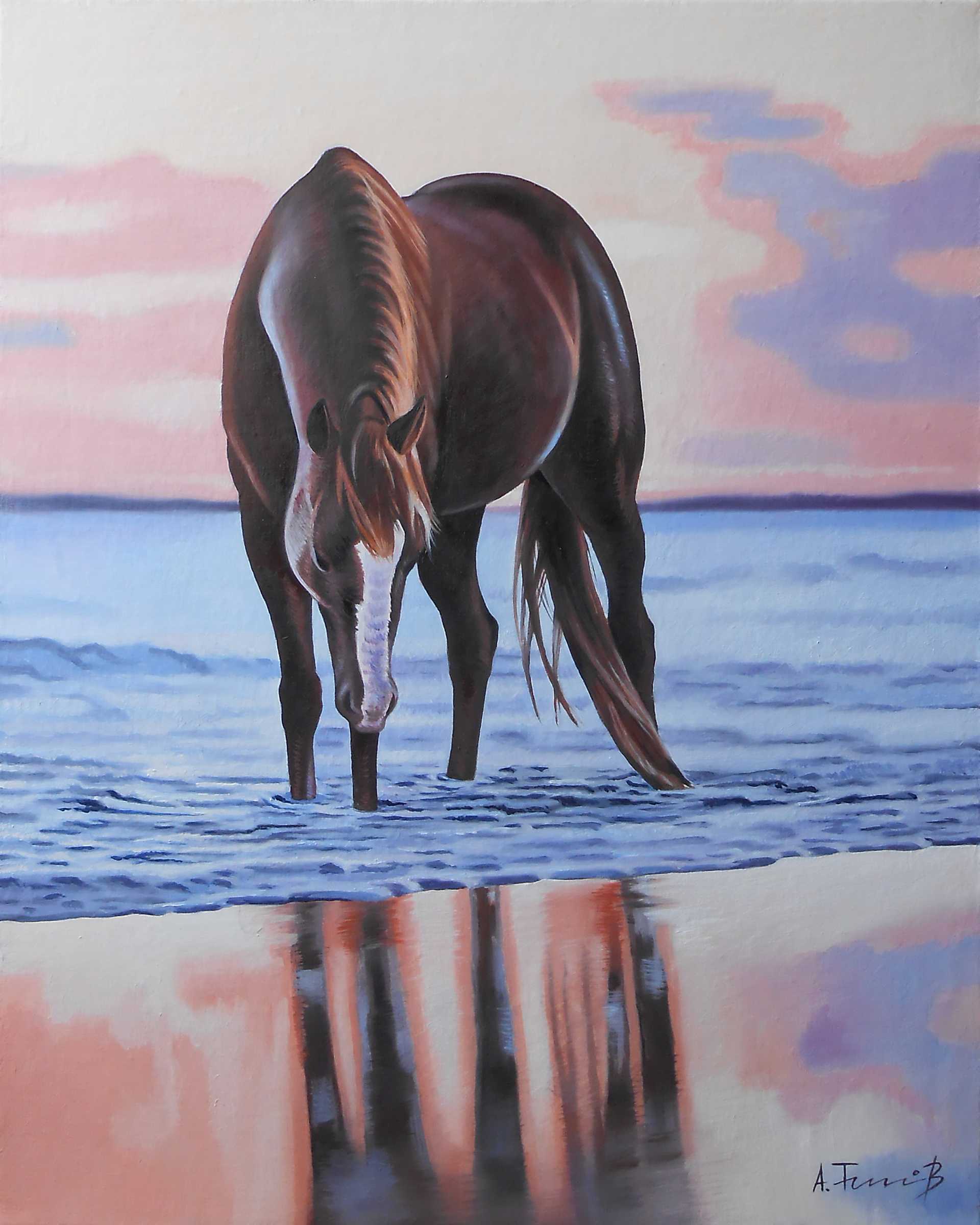 Seascape with Horse