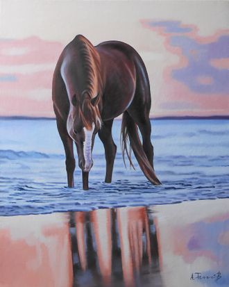 Seascape with Horse